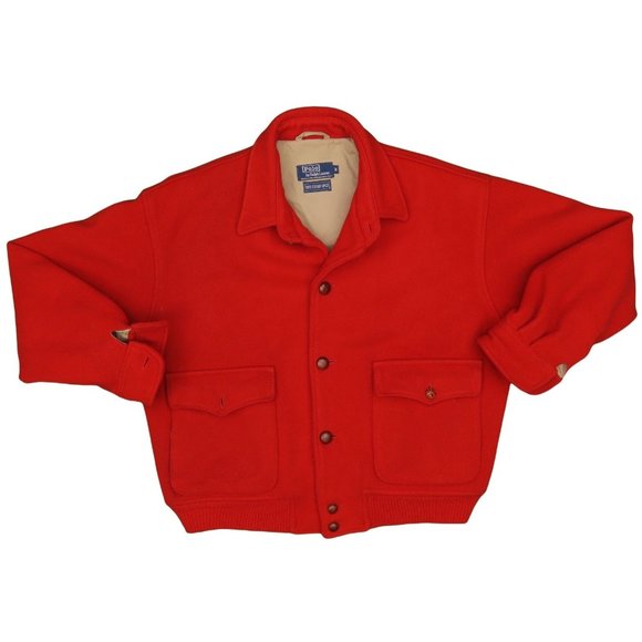 1990s Vintage Polo Ralph Lauren Wool Jacket Size M - Picture 1 of 3